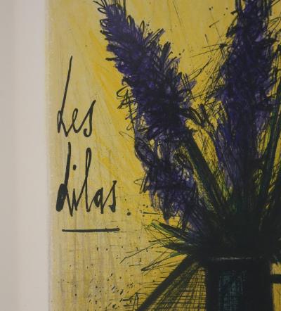 Bernard BUFFET : Les lilas, Lithographie originale signée 2