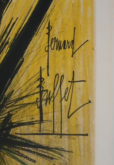 Bernard BUFFET : Les arums, Lithographie originale signée 2