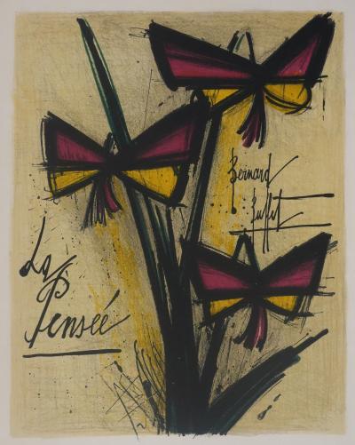 Bernard BUFFET : La pensée, Lithographie originale signée 2