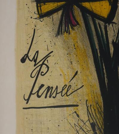 Bernard BUFFET : La pensée, Lithographie originale signée 2
