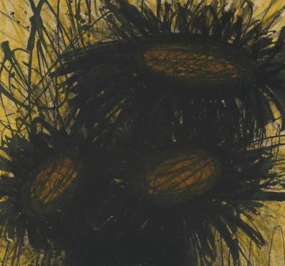 Bernard BUFFET : Les tournesols, Lithographie originale signée 2