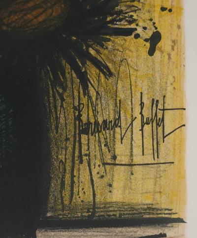 Bernard BUFFET : Les tournesols, Lithographie originale signée 2