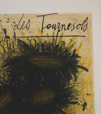 Bernard BUFFET : Les tournesols, Lithographie originale signée 2