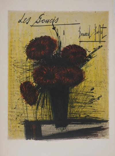 Bernard BUFFET : Les soucis, Lithographie originale signée 2