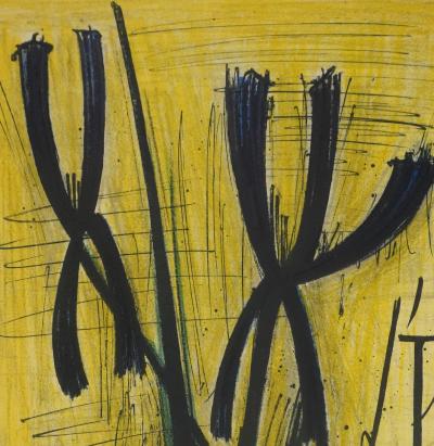 Bernard BUFFET : L'iris, Lithographie originale signée 2
