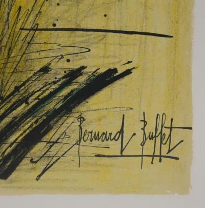 Bernard BUFFET : L'iris, Lithographie originale signée 2