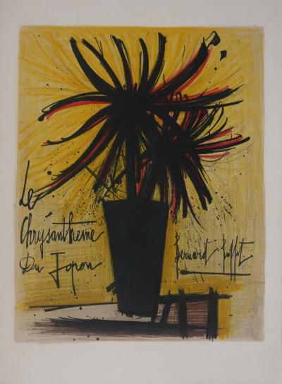Bernard BUFFET :  Le chrysanthème du Japon, Lithographie originale signée 2