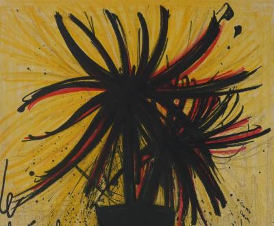 Bernard BUFFET :  Le chrysanthème du Japon, Lithographie originale signée 2