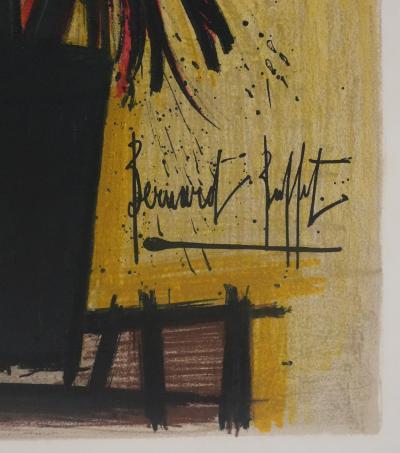 Bernard BUFFET :  Le chrysanthème du Japon, Lithographie originale signée 2
