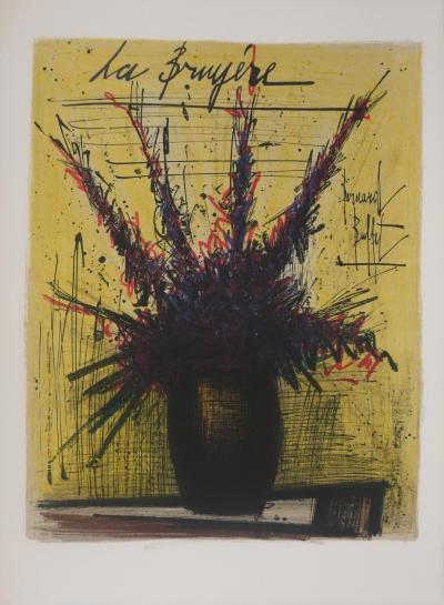 Bernard BUFFET : La bruyère, Lithographie originale signée 2