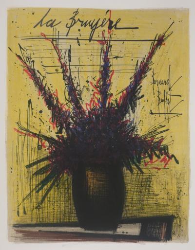 Bernard BUFFET : La bruyère, Lithographie originale signée 2