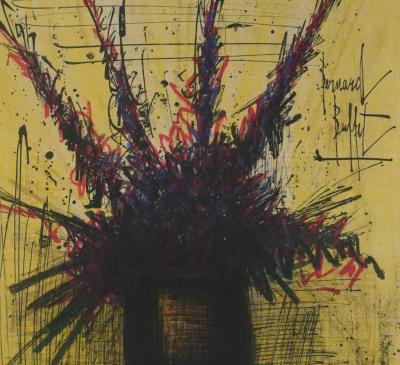 Bernard BUFFET : La bruyère, Lithographie originale signée 2