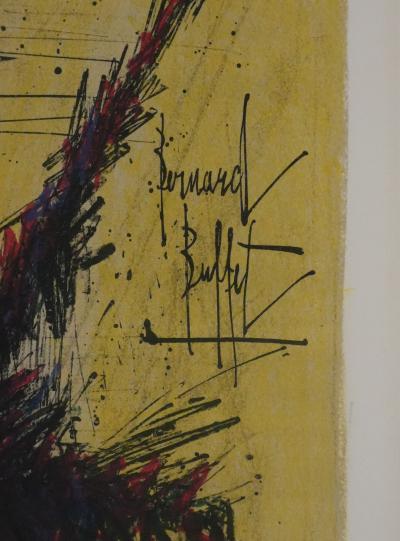 Bernard BUFFET : La bruyère, Lithographie originale signée 2