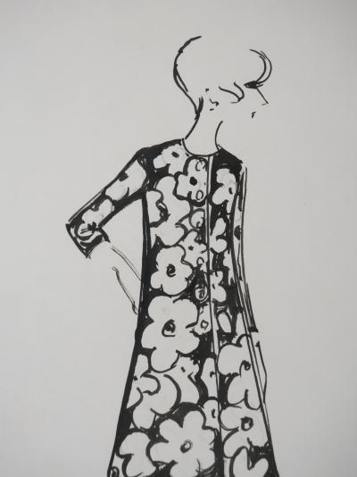 Jacques HEIM: Volubilis Dress, Original signed drawing 2