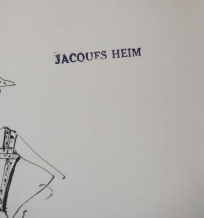 Jacques HEIM: Tulip Dress, Original signed drawing 2