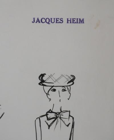 Jacques HEIM : Ensembles Jonquille, Dessin original signé 2