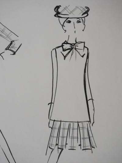 Jacques HEIM : Ensembles Jonquille, Dessin original signé 2