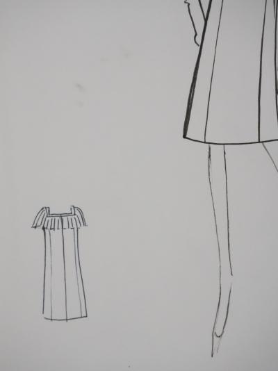 Jacques HEIM: Marjolaine Dress, Original signed drawing 2