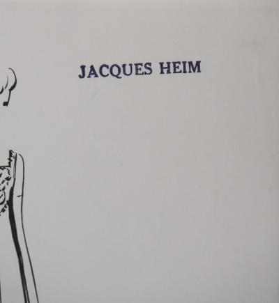 Jacques HEIM: Narcissus Dress, Original signed drawing 2