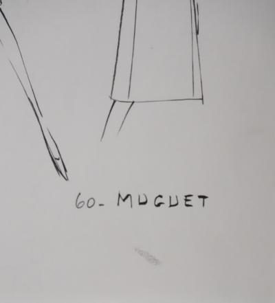 Jacques HEIM : Robe Muguet, Dessin original signé 2