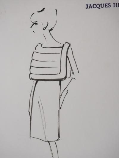 Jacques HEIM : Robe Orphée, Dessin original signé 2