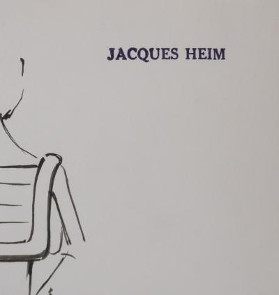 Jacques HEIM : Robe Orphée, Dessin original signé 2