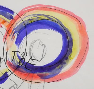 Jean EFFEL: Dyer, The Master Dyer, Original Watercolor 2