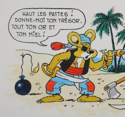 Roger BUSSEMEY : Nestor et Nestorine jouent aux pirates, Aquarelle originale 2