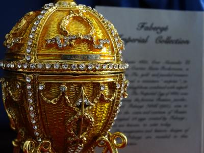 House of Faberge - egg Imperial - Enamel - COA 2