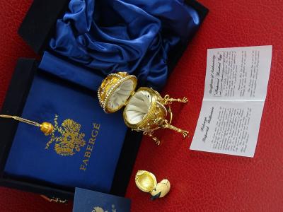 House of Faberge - egg Imperial - Enamel - COA 2