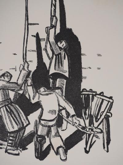 Mathurin MEHEUT : Bretagne, Les artisans (Noir), Gravure originale signée 2