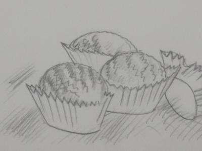 Jean-Emile LABOUREUR : Marrons glacés, Dessin original 2