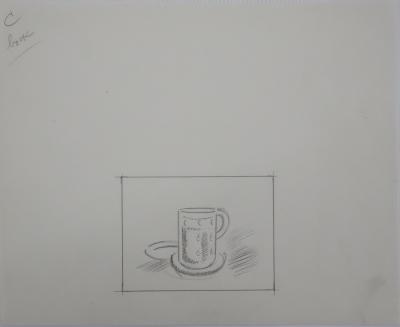 Jean-Emile LABOUREUR : Bock, Dessin original 2