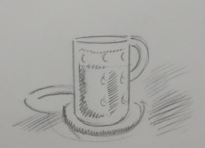 Jean-Emile LABOUREUR : Bock, Dessin original 2