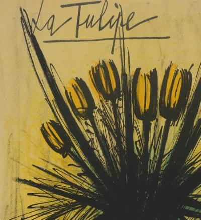 Bernard BUFFET : La tulipe, Lithographie originale signée 2