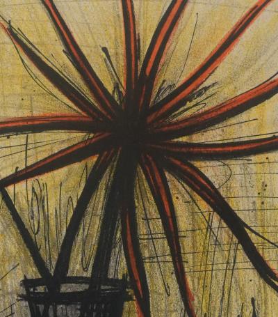 Bernard BUFFET : Les dahlias, Lithographie originale signée 2