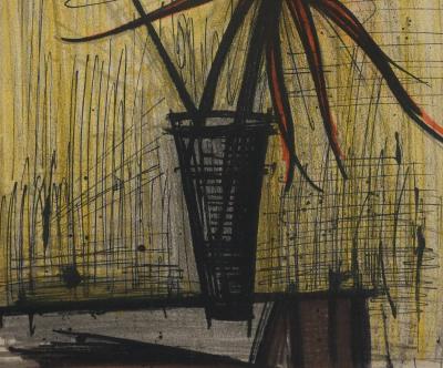 Bernard BUFFET : Les dahlias, Lithographie originale signée 2