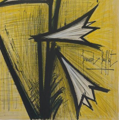 Bernard BUFFET : Les Lys, Lithographie originale signée 2