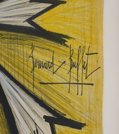 Bernard BUFFET : Les Lys, Lithographie originale signée 2