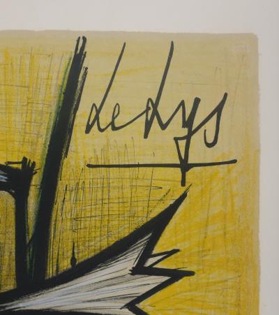Bernard BUFFET : Les Lys, Lithographie originale signée 2