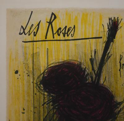 Bernard BUFFET : Les roses, Lithographie originale signée 2