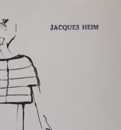 Jacques HEIM : Manteau Papyrus, Dessin original signé 2