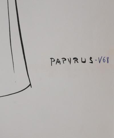 Jacques HEIM : Manteau Papyrus, Dessin original signé 2