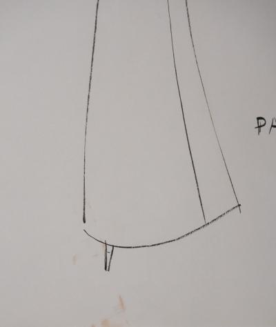 Jacques HEIM : Robe Papyrus, Dessin original signé 2