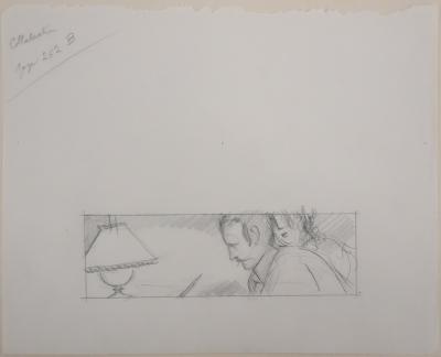 Jean-Emile LABOUREUR : La collaboration, Dessin original 2