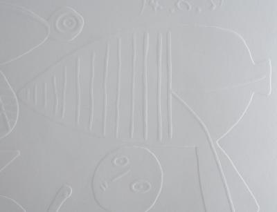 Pablo PICASSO : Mère et enfants jouant, Gravure sur bois 2