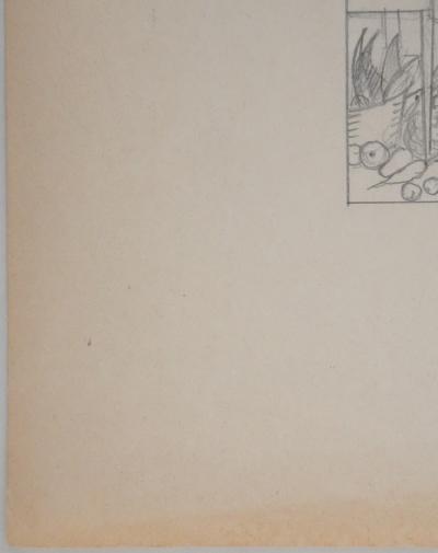 Jean-Emile LABOUREUR : Le chef, Dessin original 2