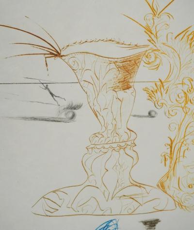 Salvador DALI: Tristan and Isolde, Original signed engraving 2
