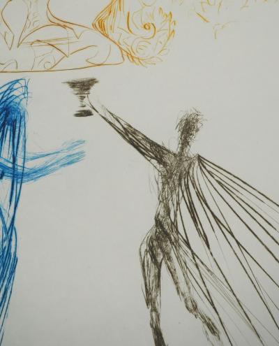 Salvador DALI: Tristan and Isolde, Original signed engraving 2