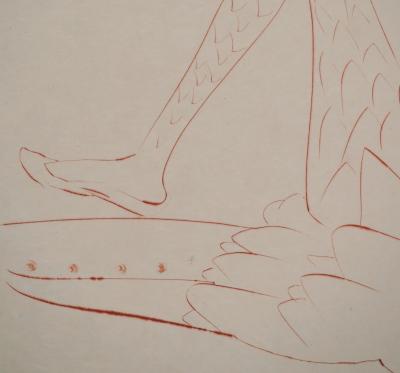 Salvador DALI : Tristan blessé, Gravure originale signée 2
